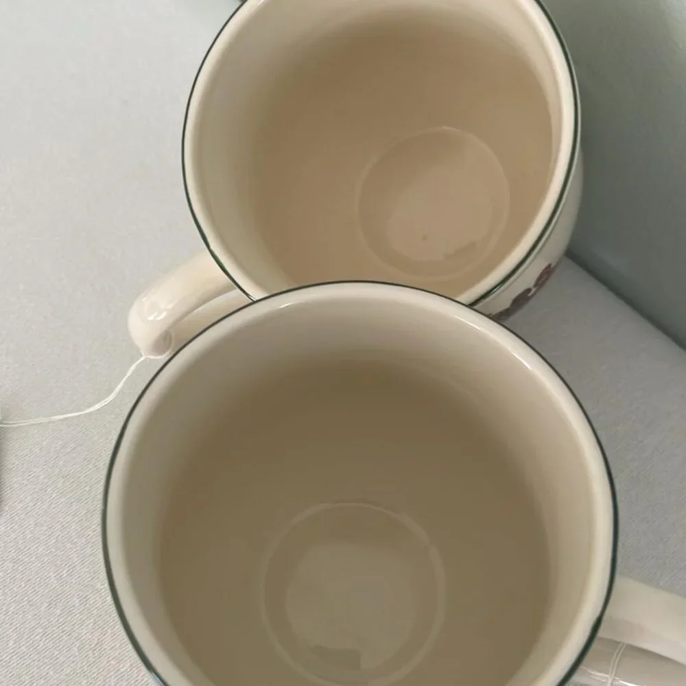 Hallmark Christmas Victorian Children 16 oz Mug  Set of 2 Hot Cocoa Hot Tea Coff